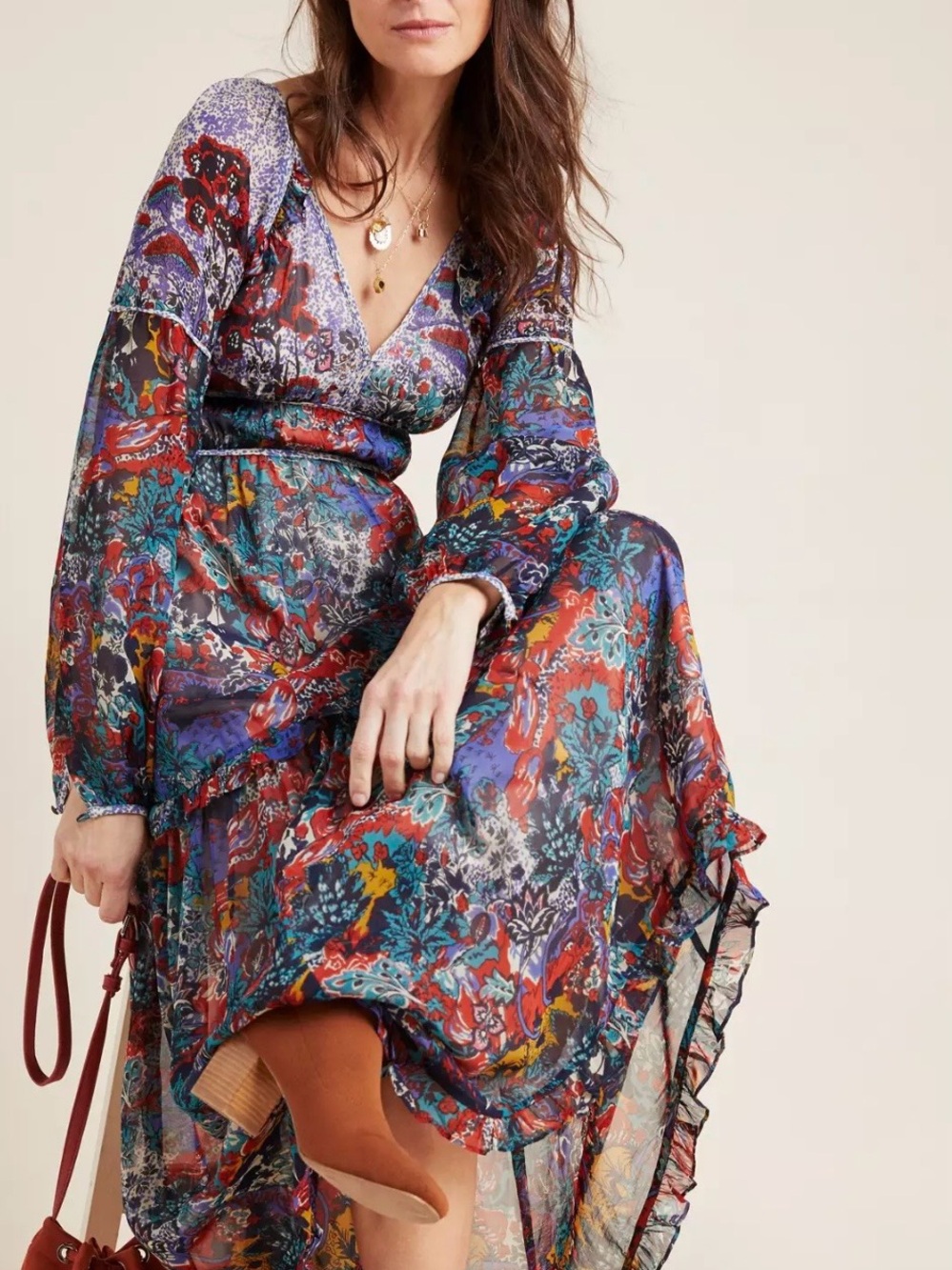 Multicolor Boho Anthropologie Dress